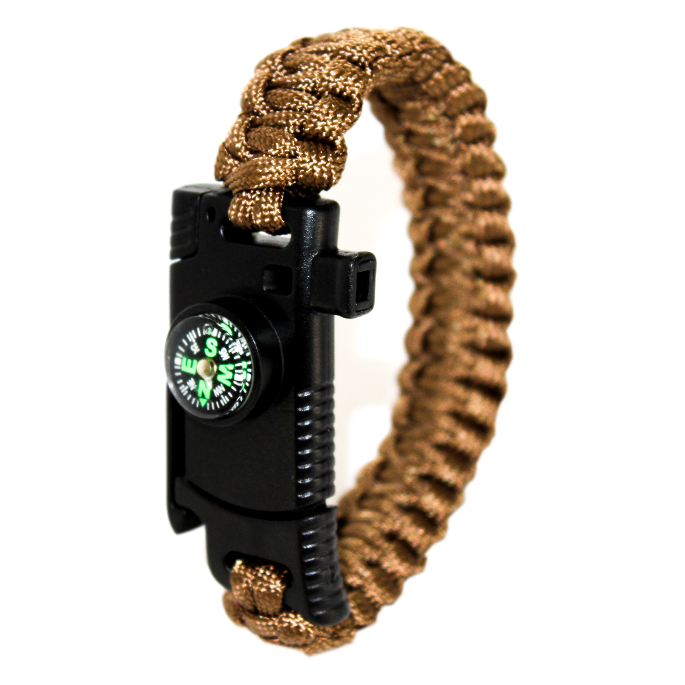 JÖAK BIÇAKLI PARACORD BİLEKLİK - CAMEL
