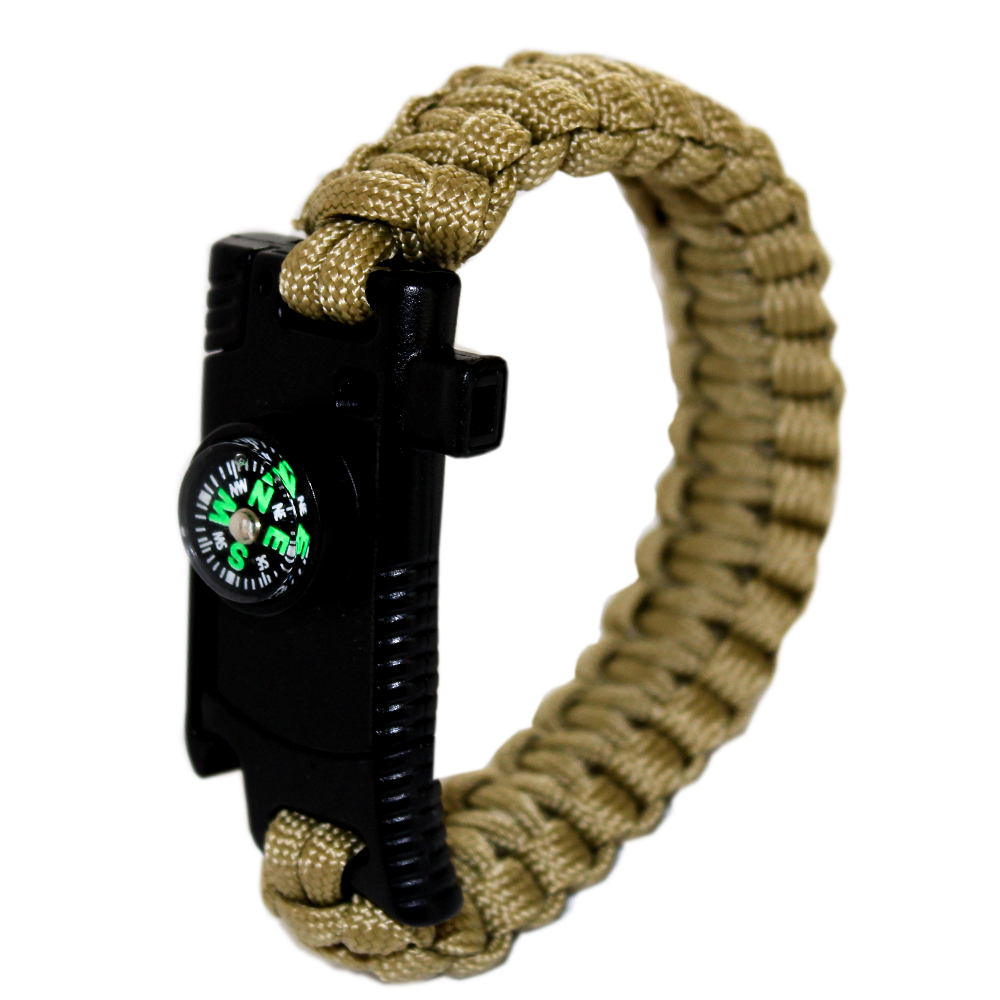 JÖAK BIÇAKLI PARACORD BİLEKLİK - BEJ