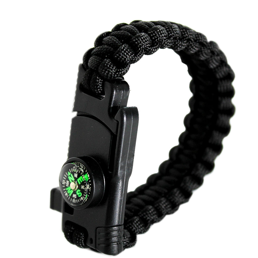 JÖAK BIÇAKLI PARACORD BİLEKLİK - SİYAH