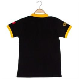 JHV POLO YAKA ÇOCUK T-SHİRT SİYAH RENK