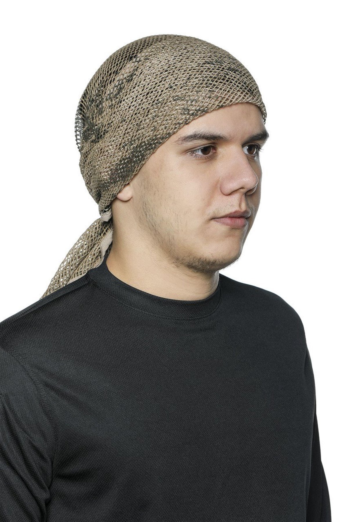 Jandarma Kamuflaj Üçgen Fileli Askeri Şal, Fileli Puşi, Gizlenme Ağı