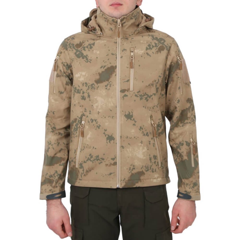 Askeri Tactical Softshell Mont Jandarma Kamuflaj