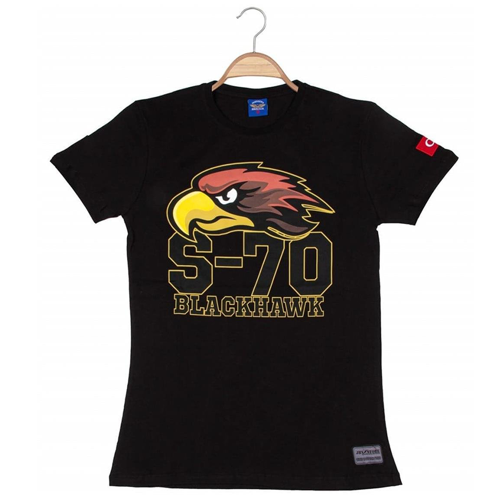 JHV S-70 BLACKHAWK UNİSEX T-SHİRT SİYAH