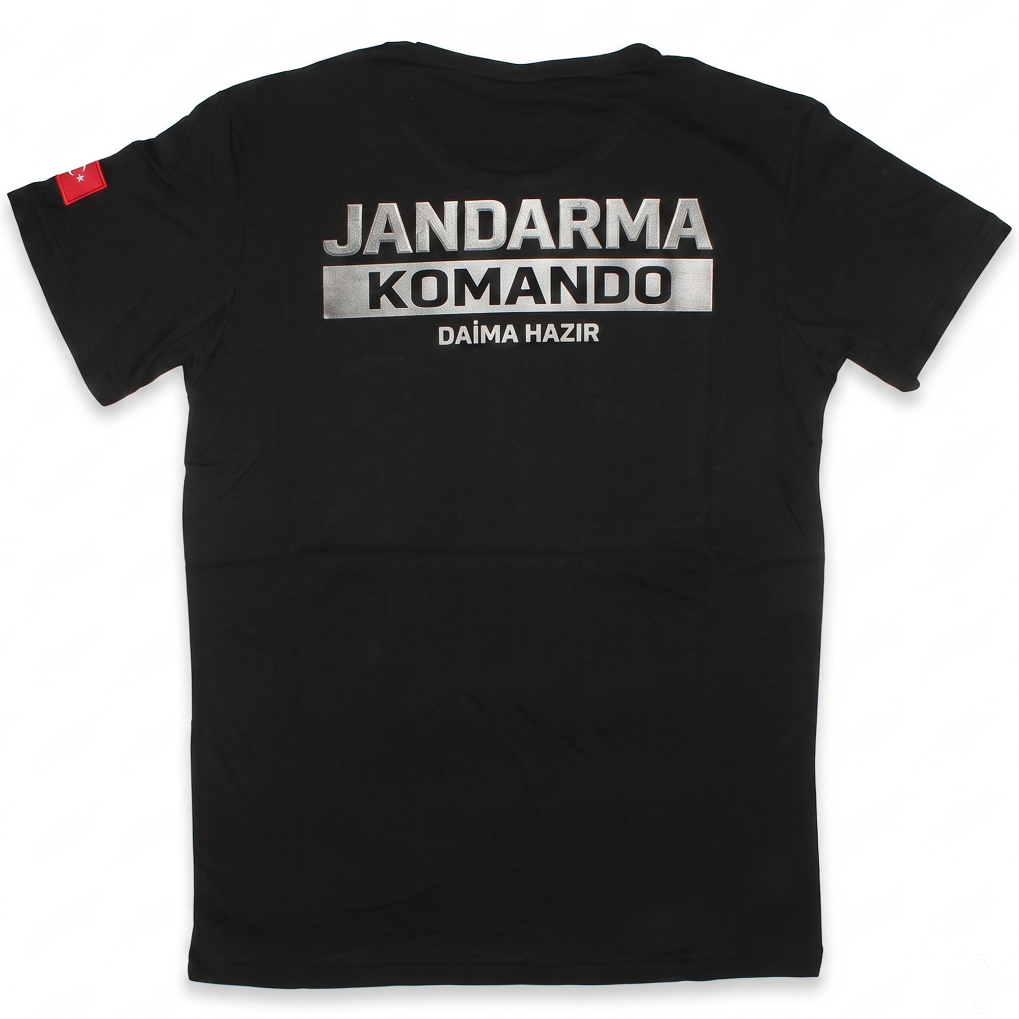 Unisex Jandarma Komando Tshirt - Siyah