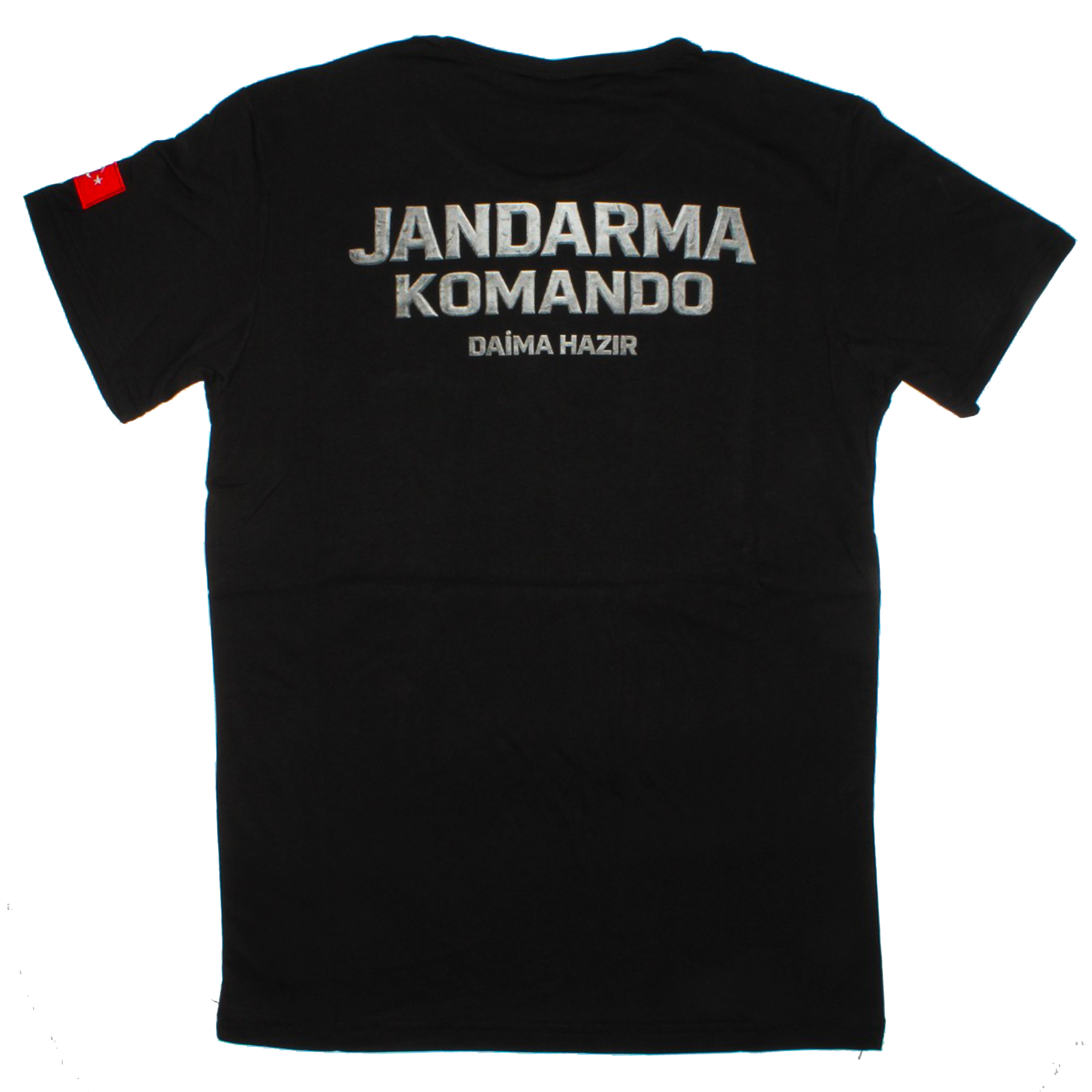 Unisex Jandarma Komando Tshirt - Siyah