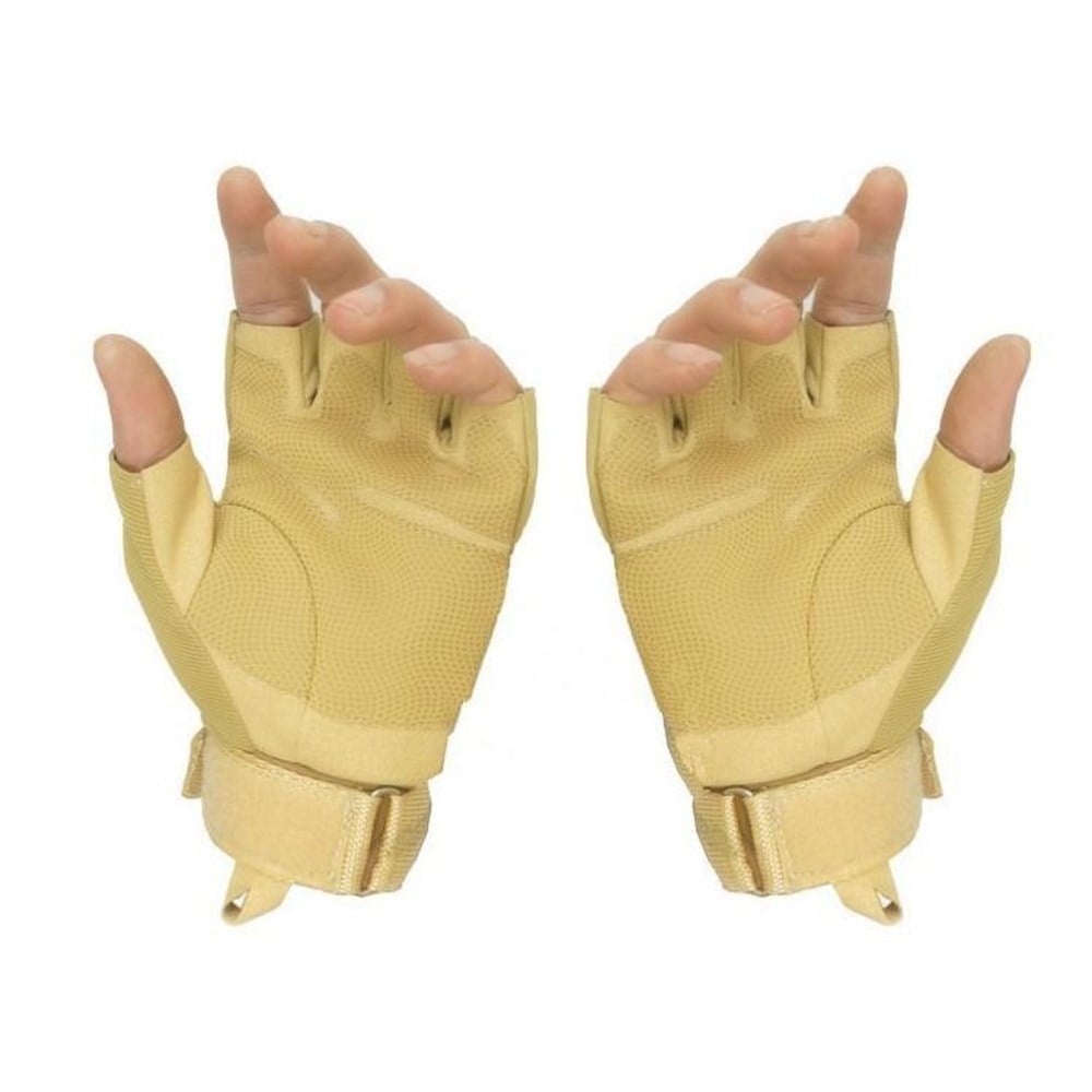 Tactical Askeri Desteksiz Yarım Eldiven SİYAH , HAKİ , BEJ