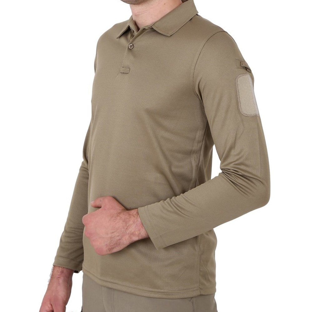 TACTİCAL YAKALI UZUN KOL T-SHİRT