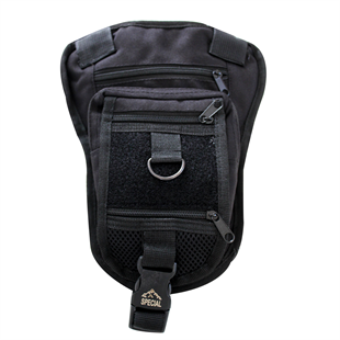 ASKERİ ÇANTA JANDARMA Tactical Özel Bölmeli Bel/bacak Çantası - Siyah