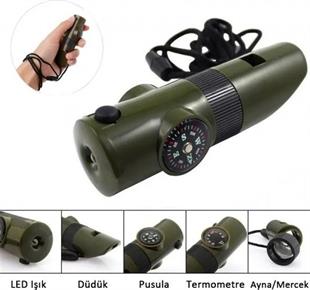 HAYAT SETİ IŞIK DÜDÜK TERMOMETRE PUSULA  MULTİ KİT