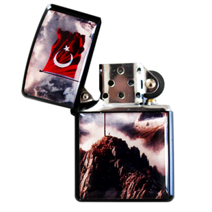 Jöak Türk Bayrağı Logolu Zippo Çakmak