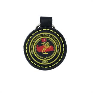 JÖAK ATLI LOGOLU DERİ ANAHTARLIK