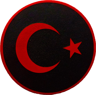 DERİ PEÇTÜRK BAYRAĞI PEÇİ - SİYAH 