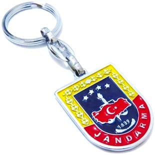 Jandarma Genel Komutanlığı Logo Tasarımlı Metal Anahtarlık
