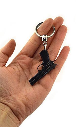 JOAK TABANCA METAL ANAHTARLIK SİYAH RENK