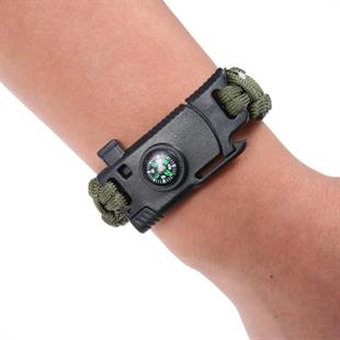 JOAK BIÇAKLI PARACORD BİLEKLİK - HAKİ