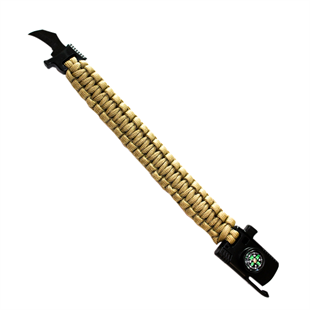 JÖAK BIÇAKLI PARACORD BİLEKLİK - BEJ
