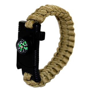JÖAK BIÇAKLI PARACORD BİLEKLİK - BEJ