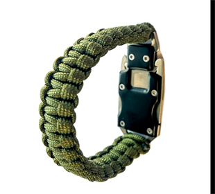 JÖAK PARACORD BİLEKLİK Paslanmaz Çelik Bıçaklı  - HAKİ