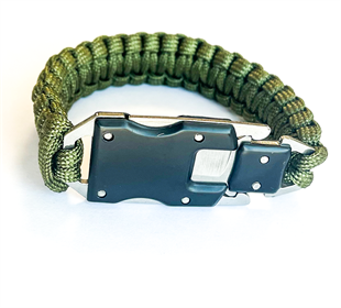 JÖAK PARACORD BİLEKLİK Paslanmaz Çelik Bıçaklı  - HAKİ