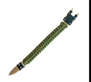 JÖAK PARACORD BİLEKLİK Paslanmaz Çelik Bıçaklı  - HAKİ