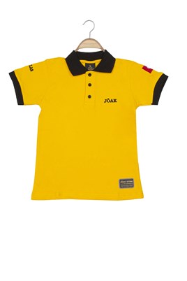 POLO TSHİRTÇocuk JÖAK nakışlı Polo Tshirt -Sarı