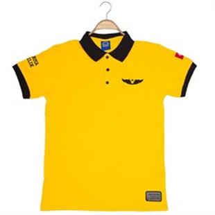 JHV POLO YAKA ÇOCUK T-SHİRT SARI RENK