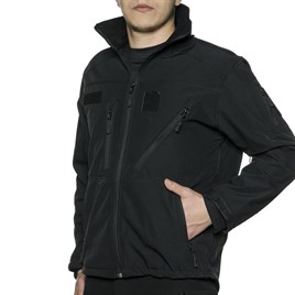 JÖAK SOFTSHELL SU GEÇİRMEZ MONT - SİYAH