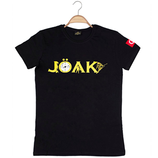  Unisex JÖAK Hedef Göstergeli Tshirt - Siyah