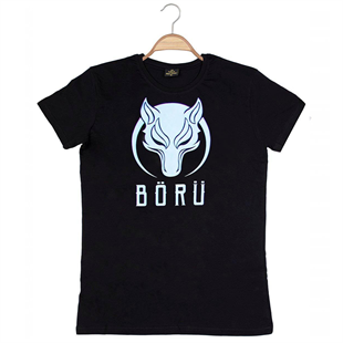 UNİSEX JÖAK SIRT BASKILI BÖRÜ YETİŞKİN T-SHİRT