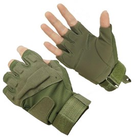 Tactical Askeri Desteksiz Yarım Eldiven SİYAH , HAKİ , BEJ
