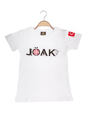 Jöak Hedef Göstergeli Çocuk Tshirt - Beyaz