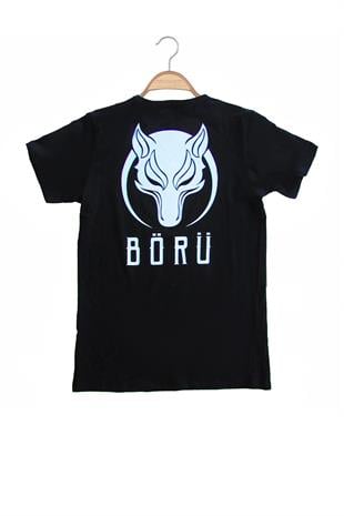 JÖAK SIRT BASKILI BÖRÜ ÇOCUK T-SHİRT