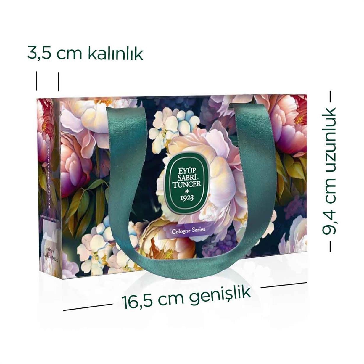 5li 16 ml Kolonya - Set 1 - Kurdeleli Hediye Çanta