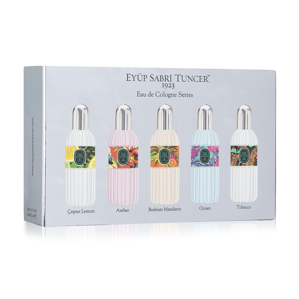 EYÜP SABRİ TUNCER 5 Lİ 16 ML KOLONYA SET-1- KURDELELİ ÇANTALI