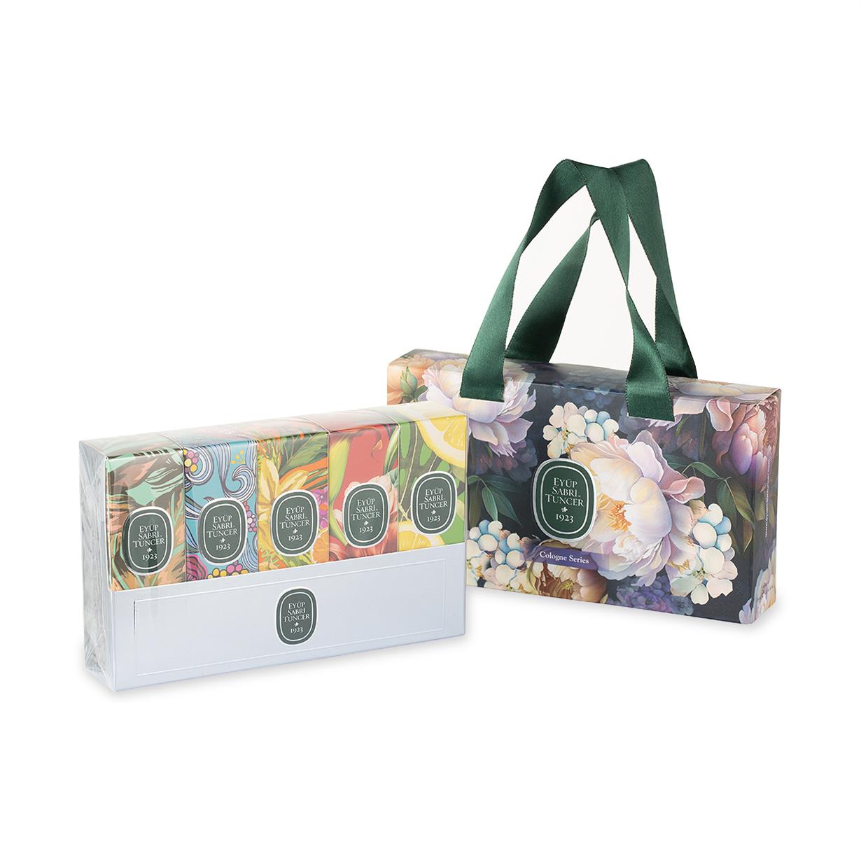 5li 16 ml Kolonya - Set 1 - Kurdeleli Hediye Çanta