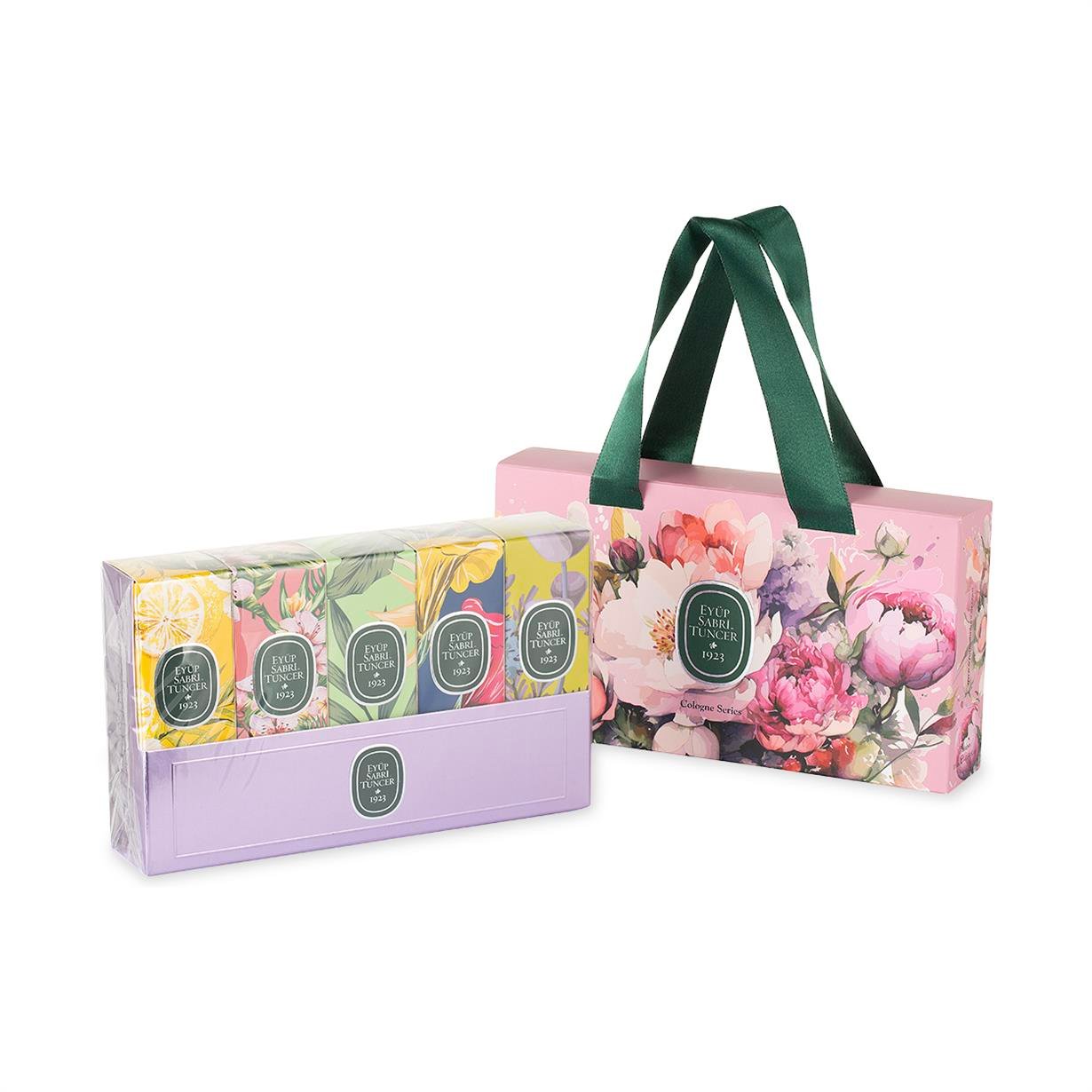 5li 16 ml Kolonya - Set 2 - Kurdeleli Hediye Çanta