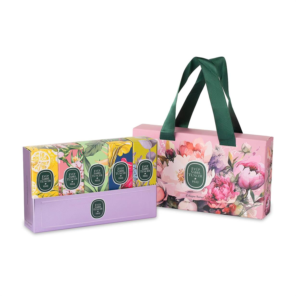 EYÜP SABRİ TUNCER 5 Lİ 16 ML KOLONYA SET-2- KURDELELİ ÇANTALI