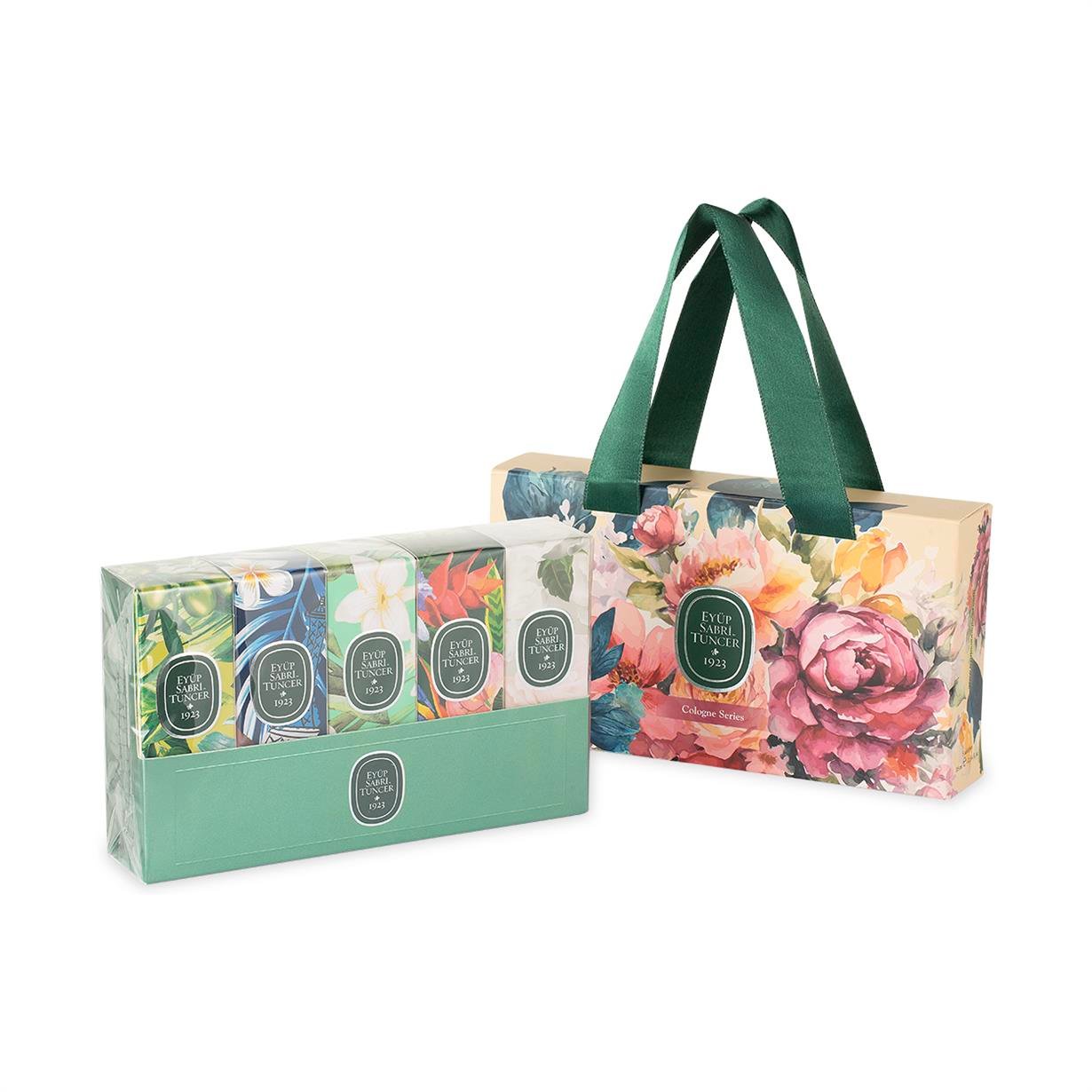 5li 16 ml Kolonya - Set 3 - Kurdeleli Hediye Çanta