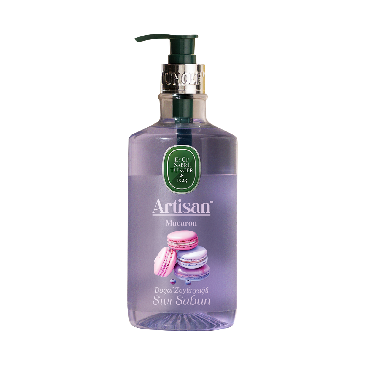 ARTISAN DOĞAL ZEYTİNYAĞLI SIVI SABUN-MACARON 600 ML