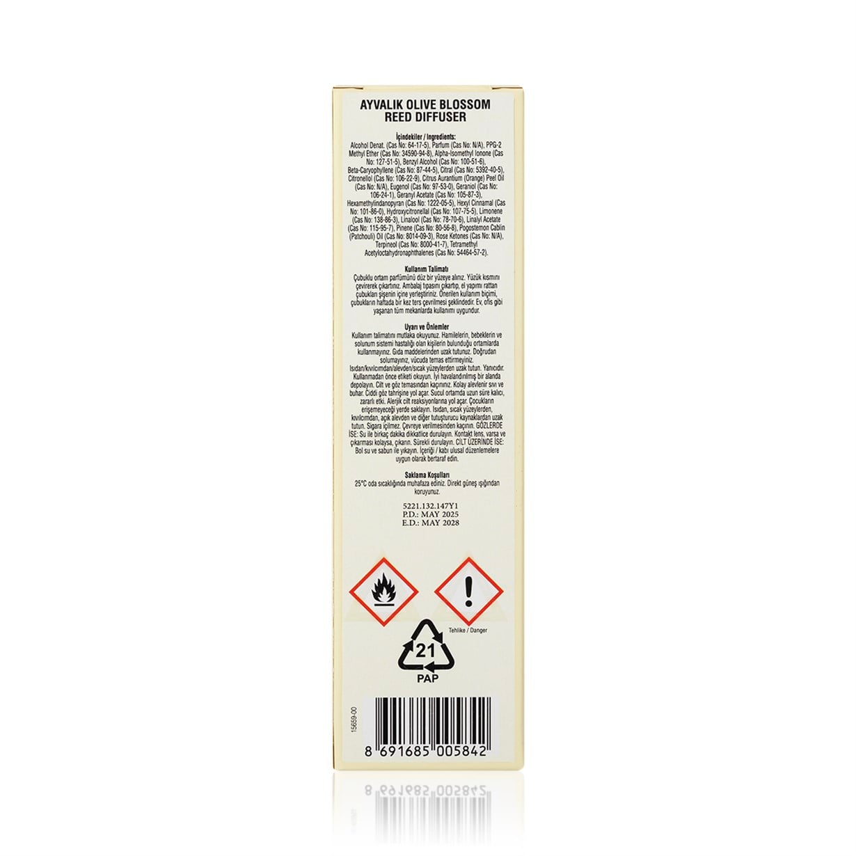 Ayvalık Olive Blossom Çubuklu Oda Kokusu 50 ml