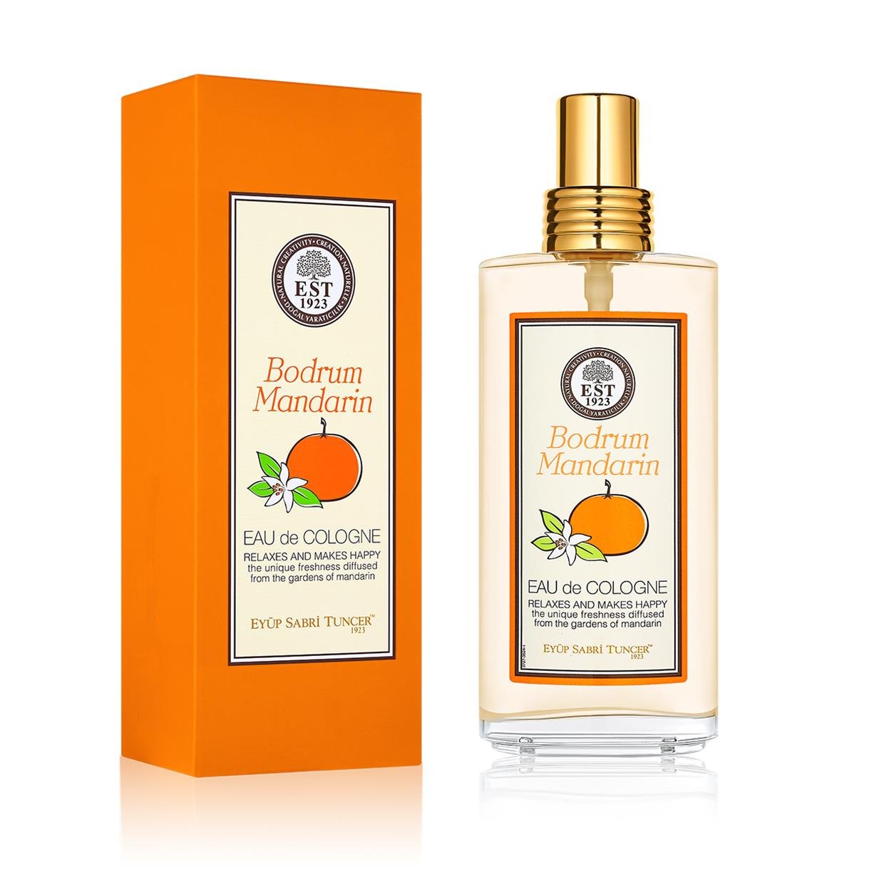 Bodrum Mandarin 150 ml Eau De Cologne - Cam Şişe