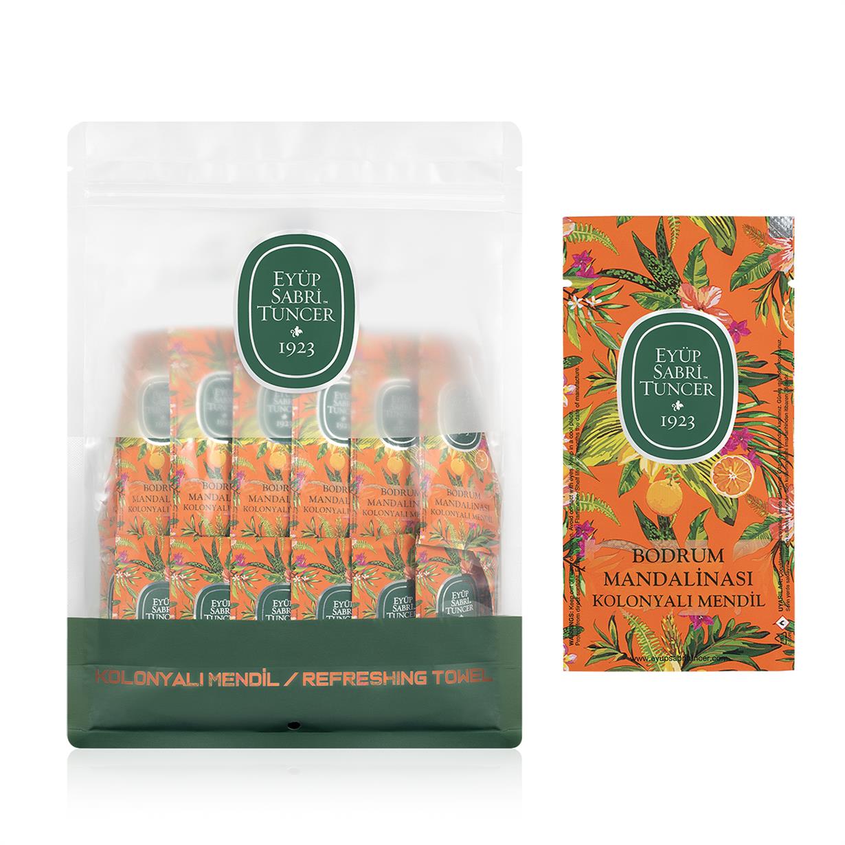 Bodrum Mandalinası Kolonyalı Mendil 150li (Küçük Boy)