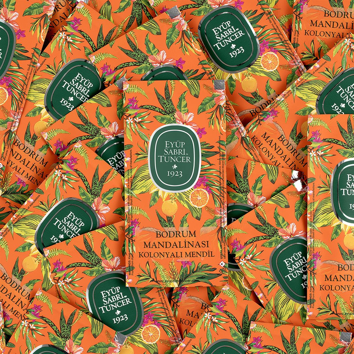 Bodrum Mandalinası Kolonyalı Mendil 150li (Küçük Boy)