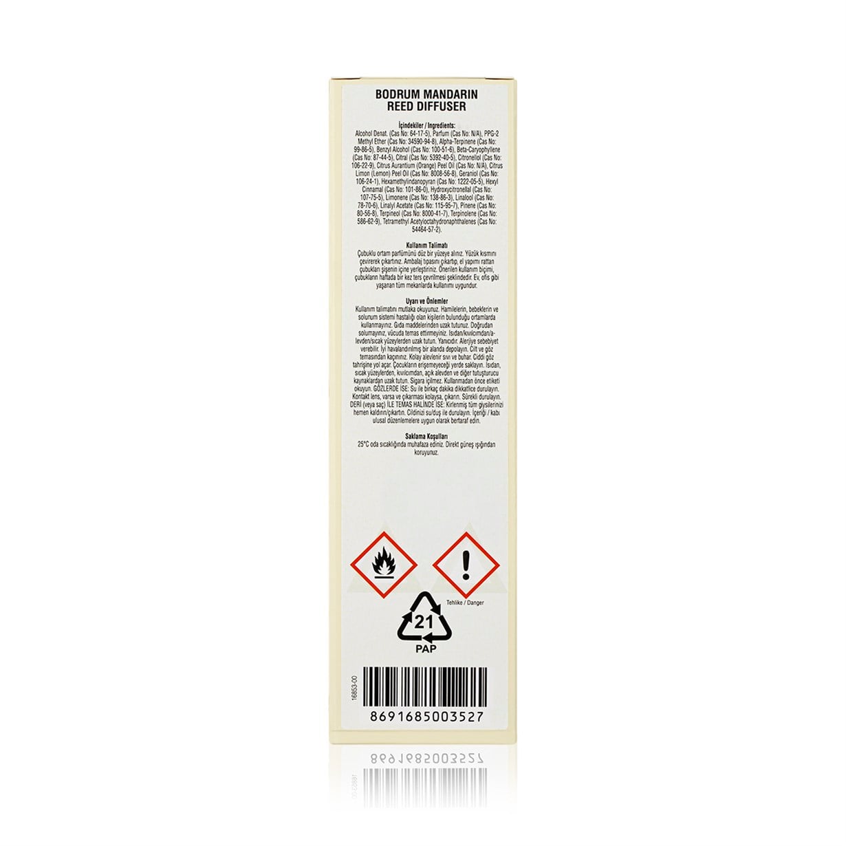 Bodrum Mandarin Çubuklu Oda Kokusu 50 ml