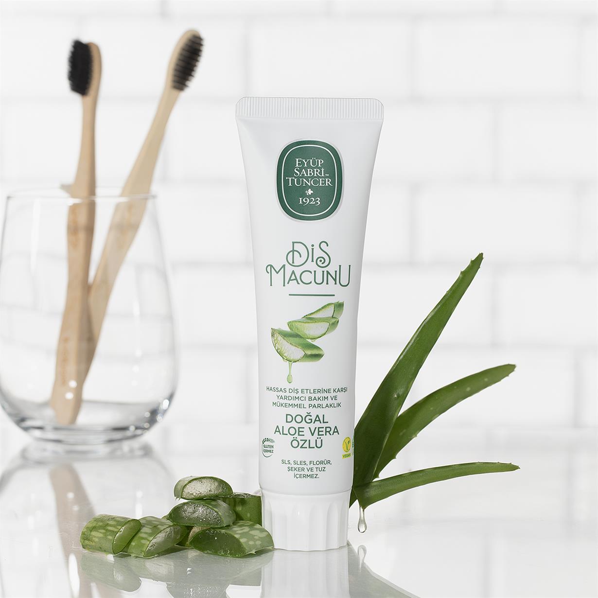 DOĞAL ALOE VERA ÖZLÜ DİŞ MACUNU 90 ML - YENİ