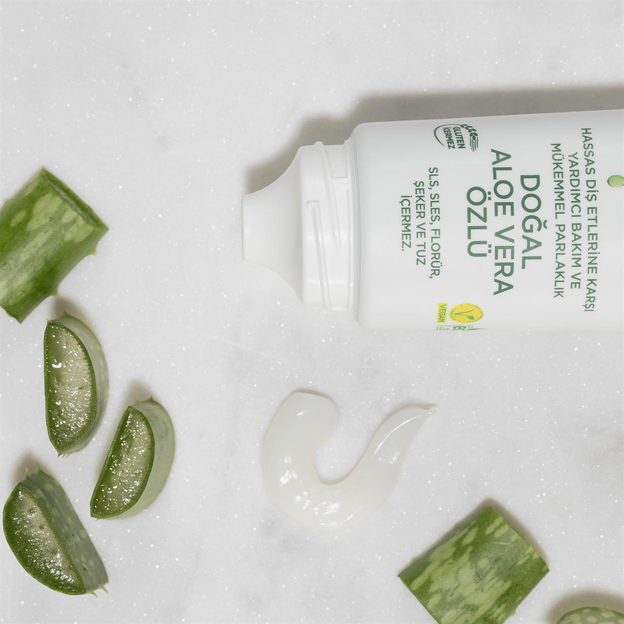 DOĞAL ALOE VERA ÖZLÜ DİŞ MACUNU 90 ML - YENİ