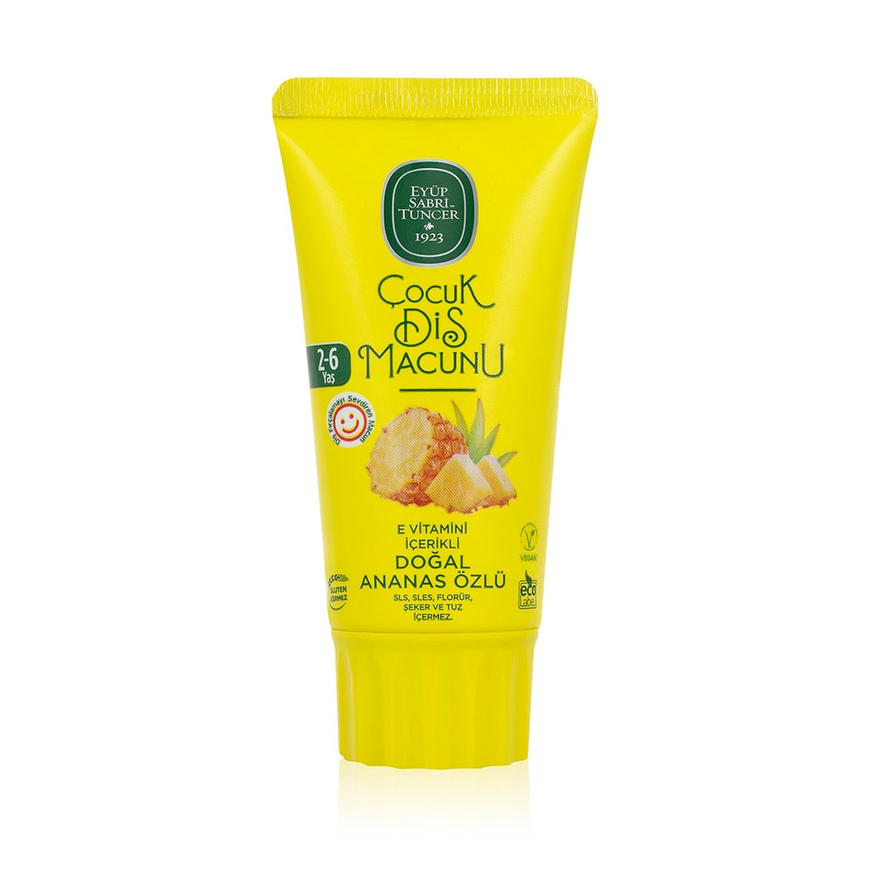 Doğal Ananas Özlü 2-6 Yaş Çocuk Diş Macunu 60 ml