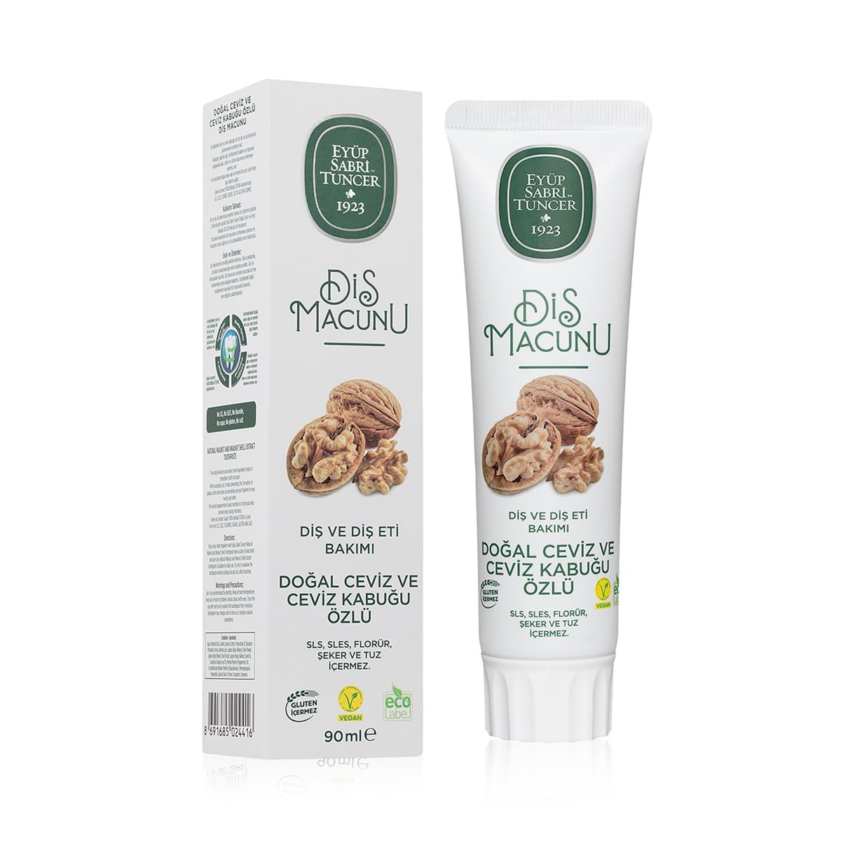 Doğal Ceviz ve Ceviz Kabuğu Özlü Diş Macunu 90 ml