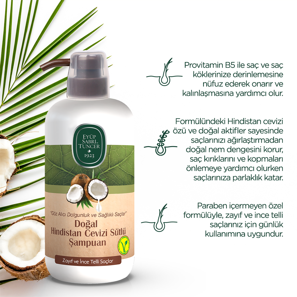 Natural Coconut Oil Shampoo 600 ml