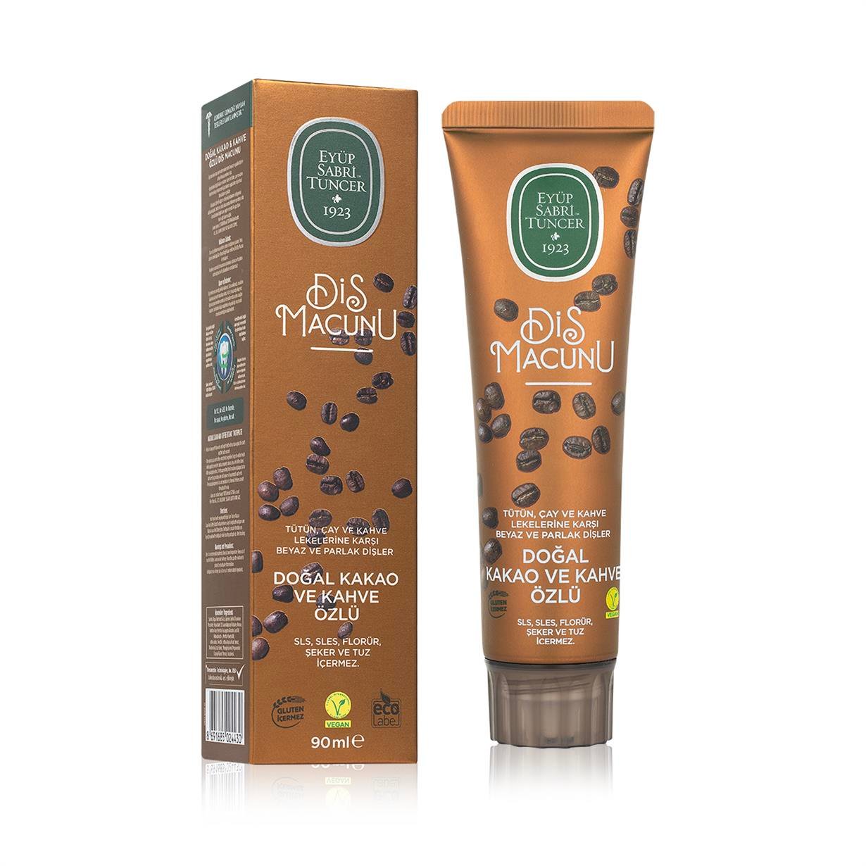 Doğal Kakao ve Kahve Özlü Diş Macunu 90 ml